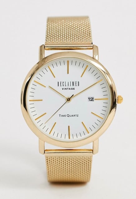 Reclaimed Vintage Mesh Strap Watch 25 Stylish Gifts For Women in