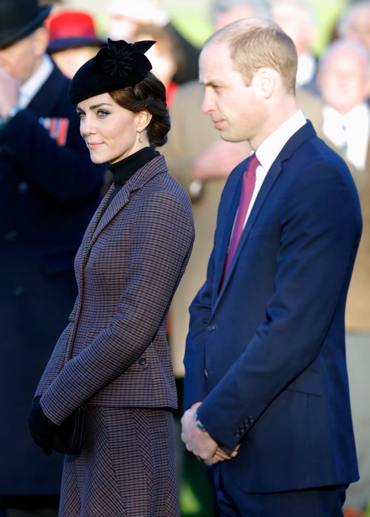 Kate Middleton and Prince William at Church January 2016 POPSUGAR