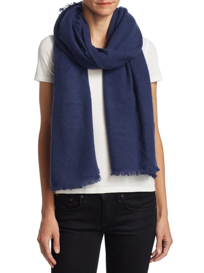 Saks Fifth Avenue Collection Fringed Cashmere Scarf