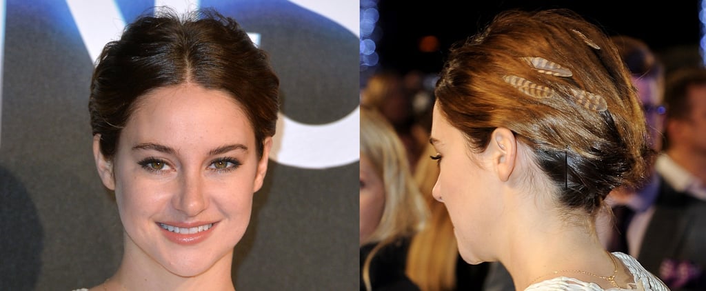 Shailene Woodley's Hair Feathers 2015