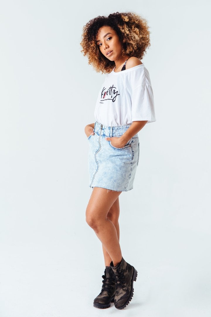 Highline Denim Skirt in Light Wash