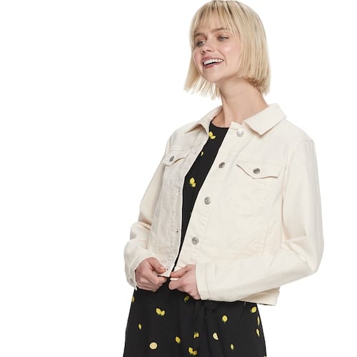 POPSUGAR at Kohl's Collection Denim Cropped Jacket How to Shop on a