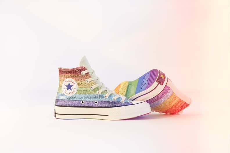 Miley cyrus rainbow discount converse