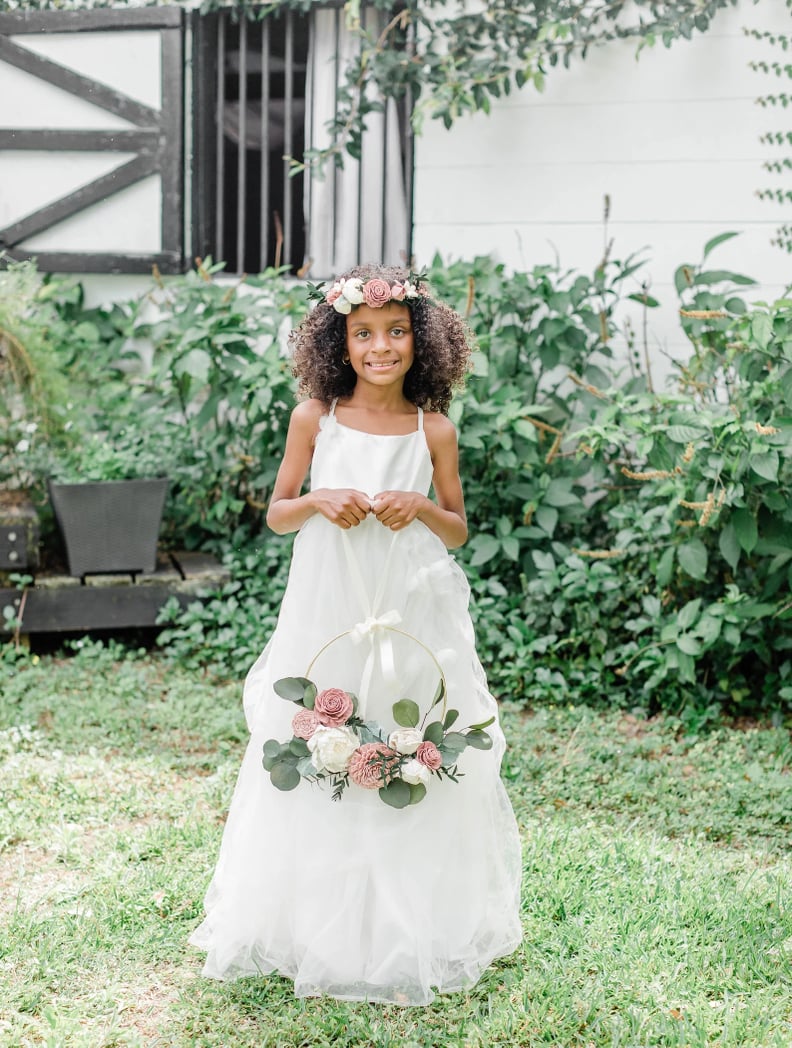 Flower Girl Basket Alternatives: A Floral Hoop