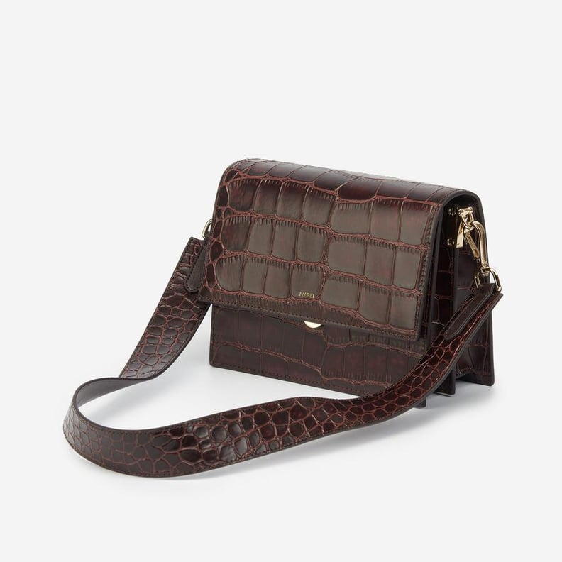 JW Pei Mini Flap Bag - Brown Croc