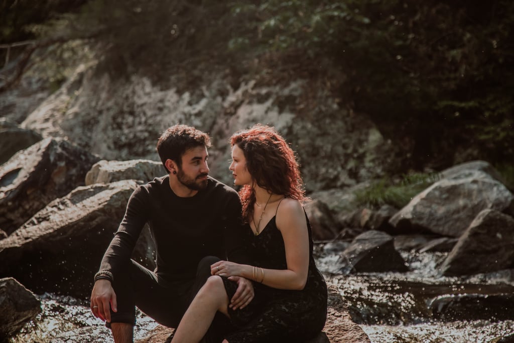 Romantic Forest Engagement Shoot Popsugar Love And Sex Photo 12