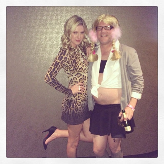 Nicky Hilton and a friend were very appropriately dressed for one of Britney Spears's shows in Las Vegas.
Source: Instagram user nickyhilton