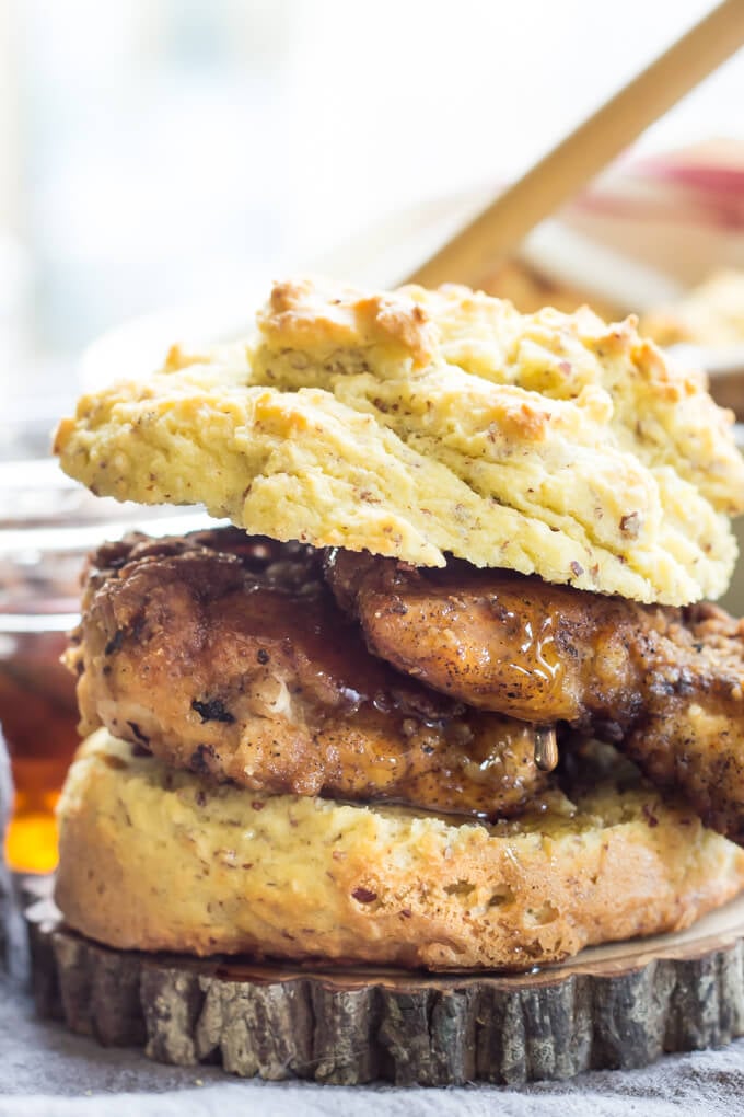 Chick-fil-A-Inspired Lightened-Up Chicken Biscuits