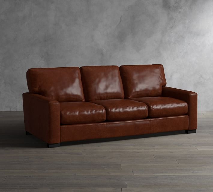 Get the Look: Turner Square Arm Leather Sofa
