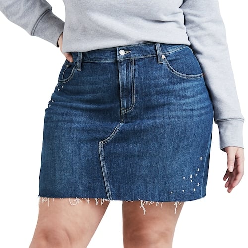 Levi's Distressed Denim Skirt