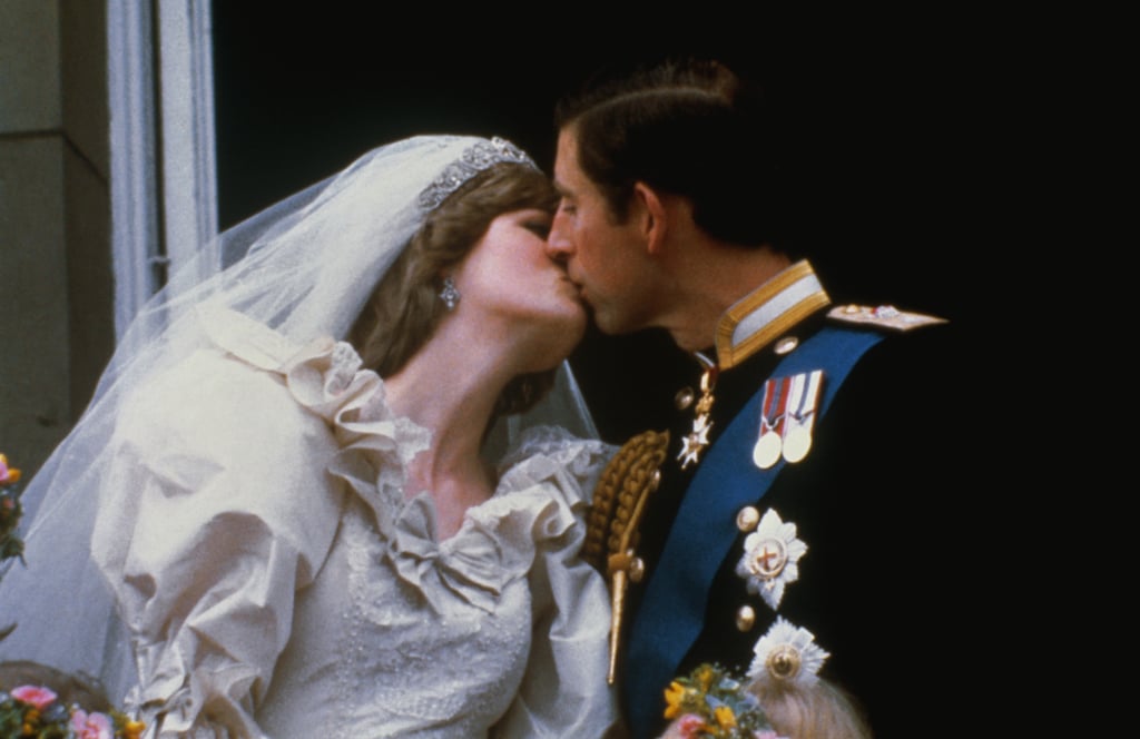 Princess Diana and Prince Charles First Royal Wedding Kiss