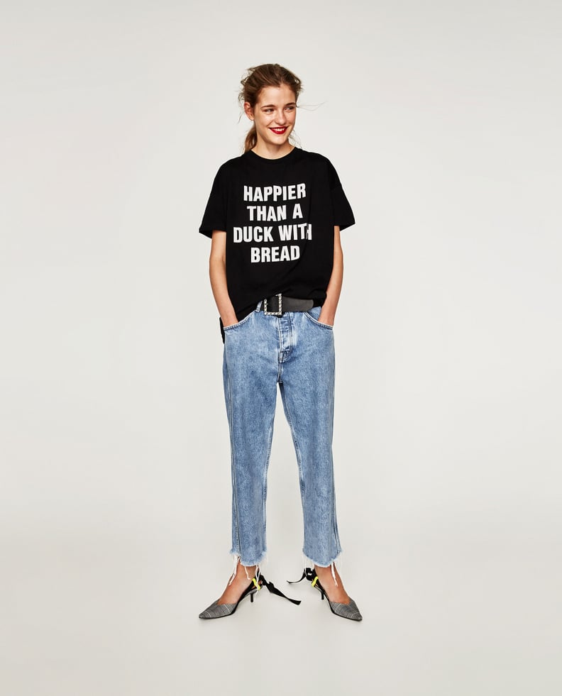 Zara Slogan T-Shirt