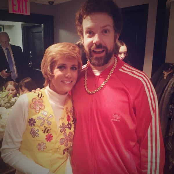 Kristen Wiig and Jason Sudeikis posed together.