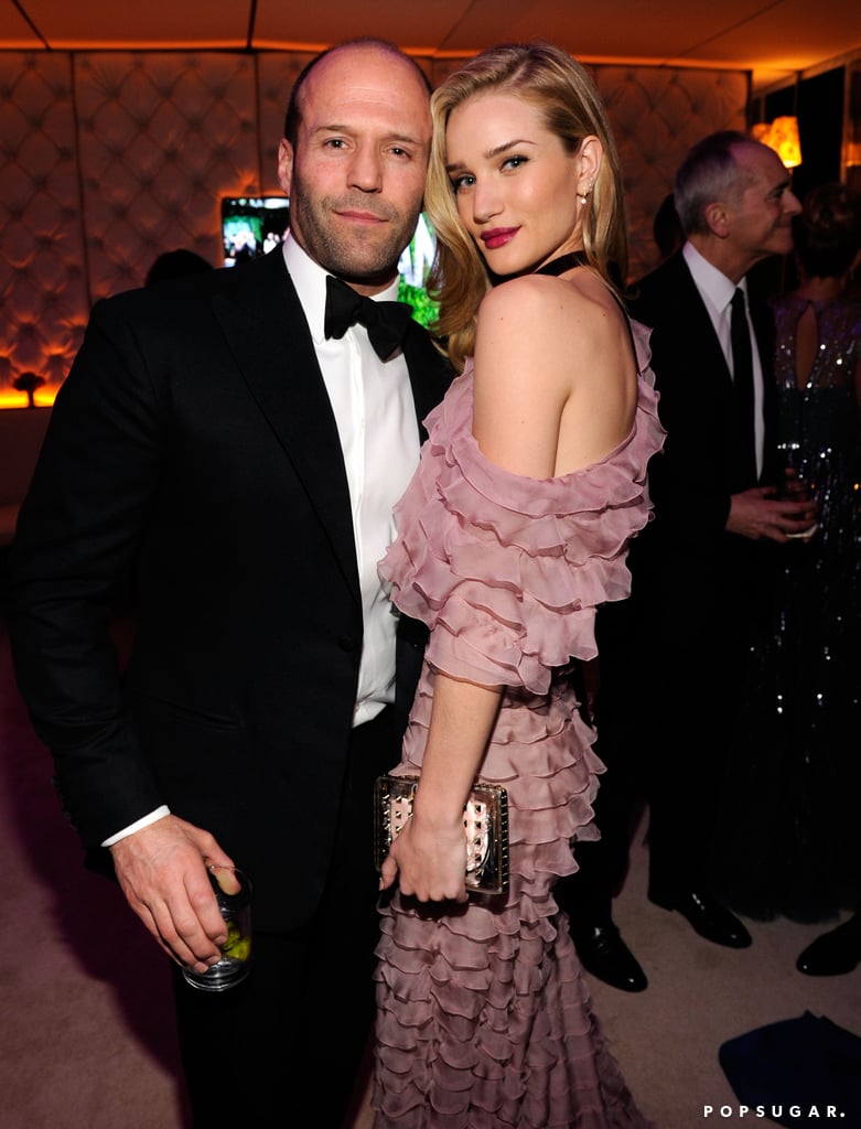 Jason Statham and Rosie Huntington-Whiteley posed for a picture inside the Vanity Fair Oscar party.
Jason Statham and Rosie Huntington-Whiteley posed for a picture inside the Vanity Fair Oscar party.