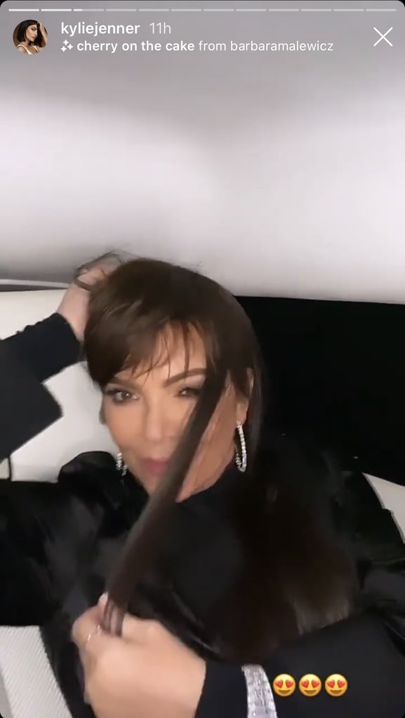 Kris Jenner Playing With Kylie's Hair Extensions