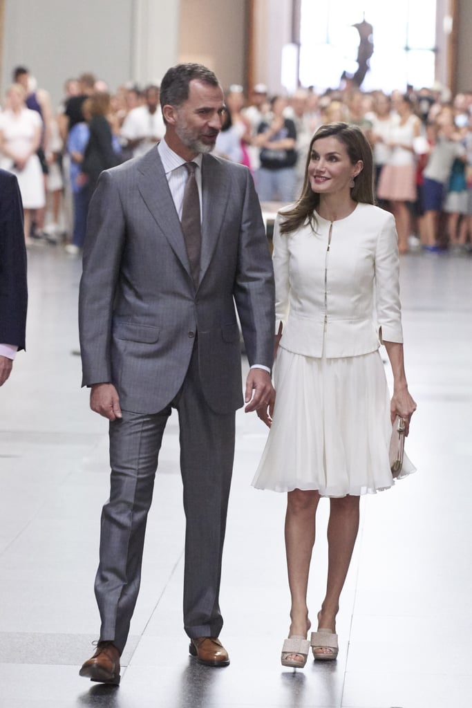 Queen Letizia's All-White Look