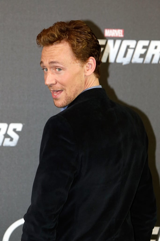 Tom gave photographers an over-the-shoulder look.
