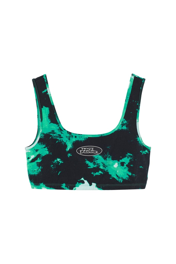 A Printed Crop Top: No Fear x H&M Jersey Crop Top