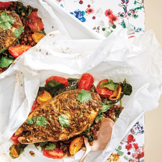 Salmon and Lentils  en Papillote With Cilantro Recipe