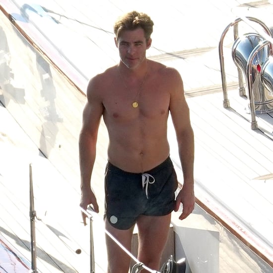 Chris Pine Shirtless in Italy Pictures August 2018
