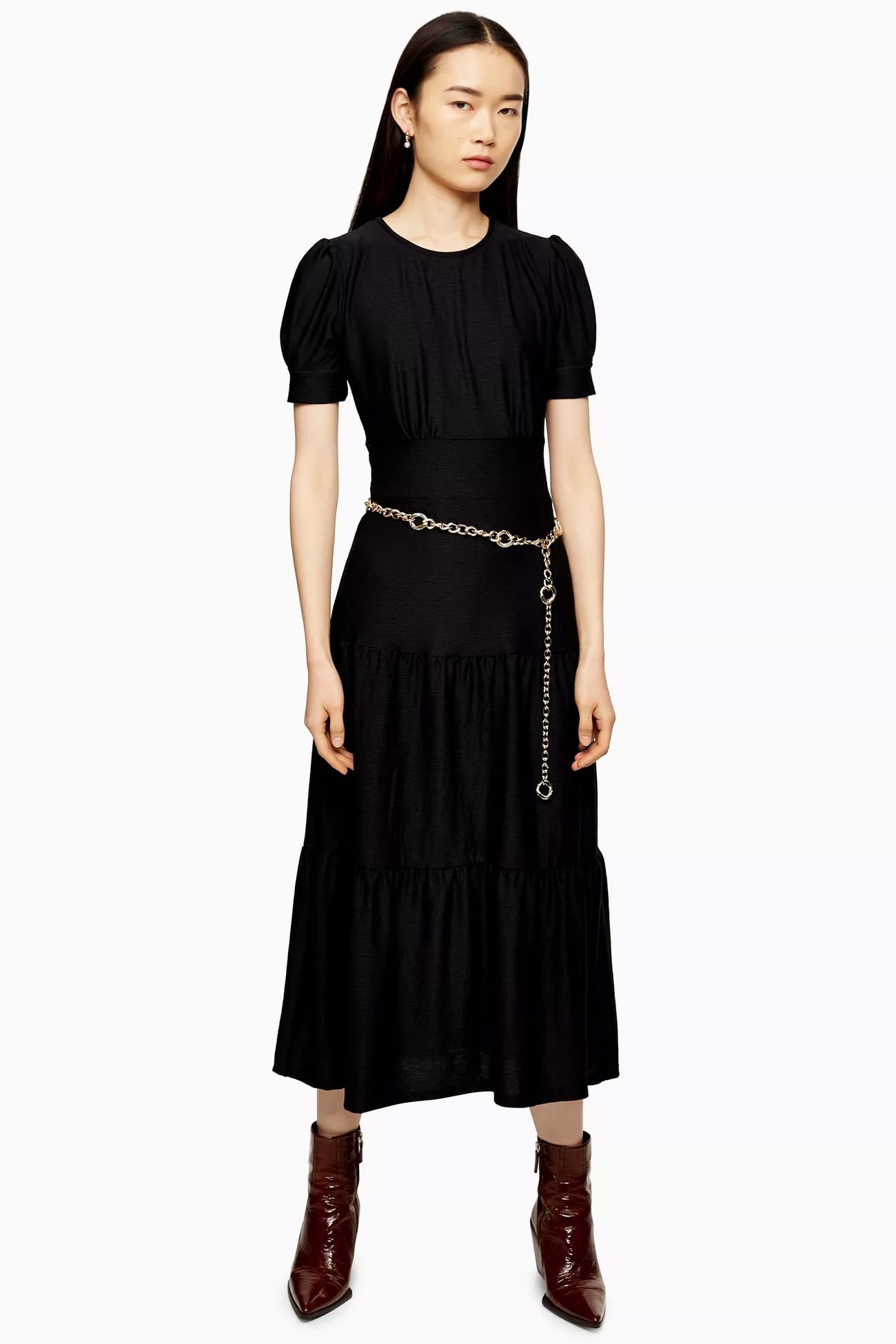 midi plain dress