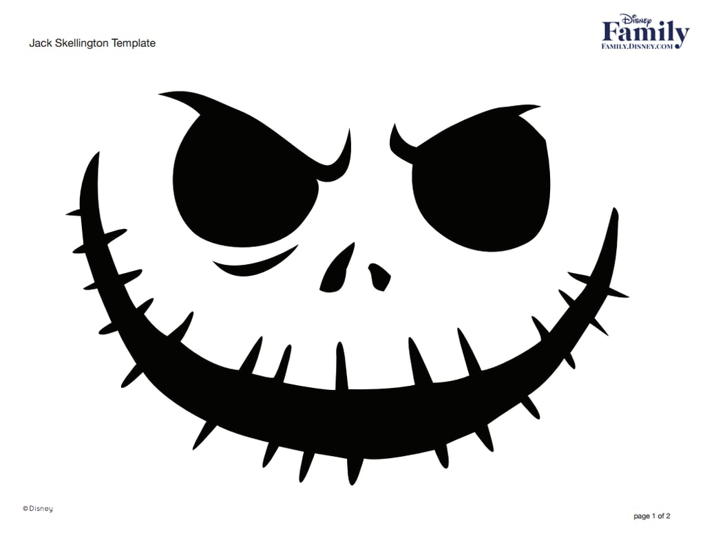 Jack Skellington Best Free Disney Pumpkin Stencils POPSUGAR Smart jack-skellington-best-free-disney-pumpkin-stencils-popsugar-smart