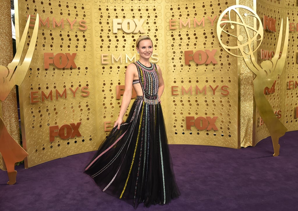 Kristen Bell's Dior Emmys Dress Has Rainbow Beads