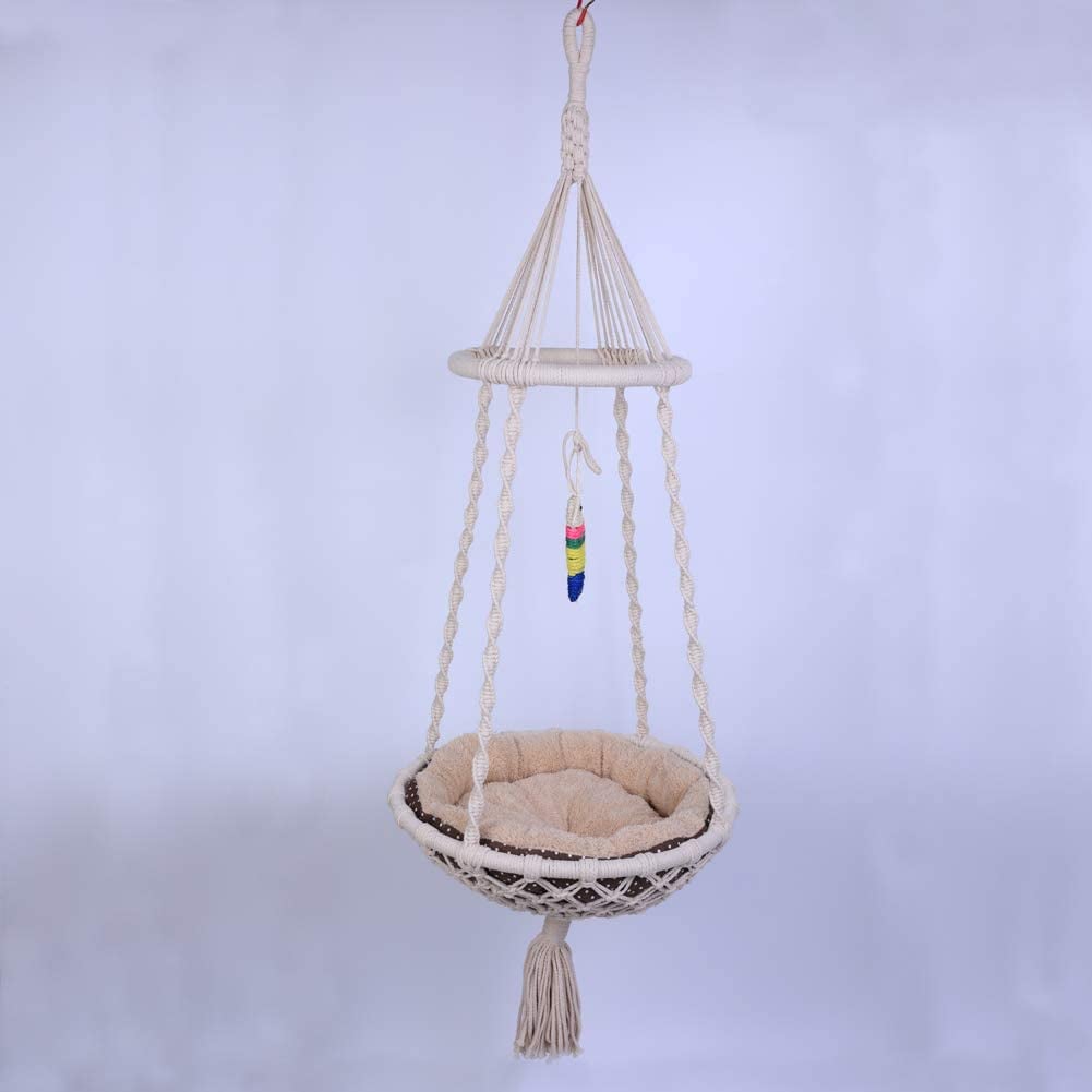 Iaddawan Macrame Hanging Cat Hammock