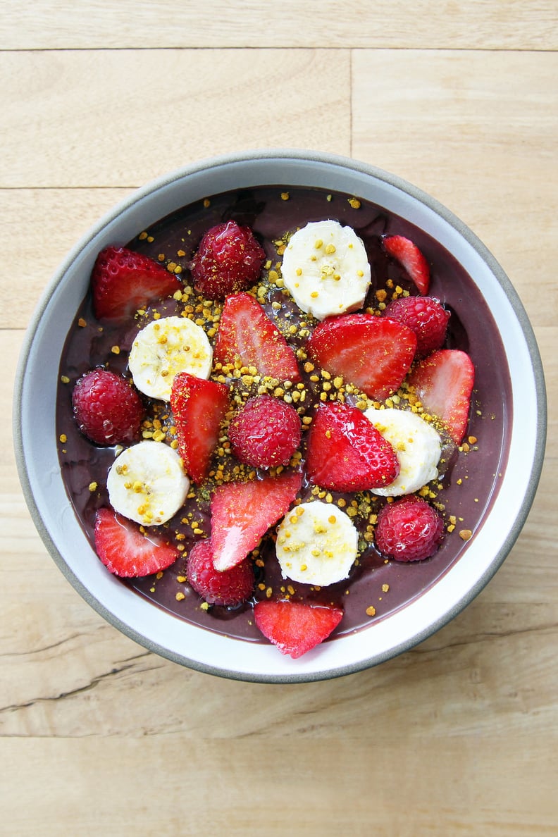 Strawberry, Banana, and Bee Pollen Bowl