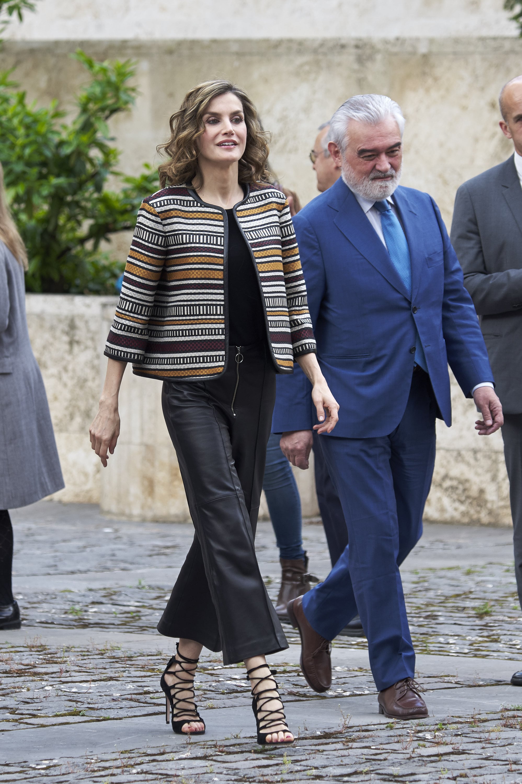 Leather Leggings Inspired by Queen Letizia of Spain's Royal Style