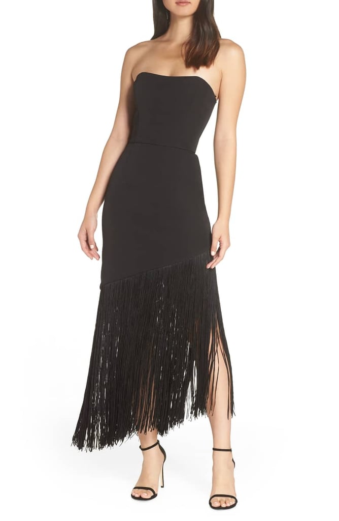 Bronx and Banco Roxanna Fringe Evening Dress