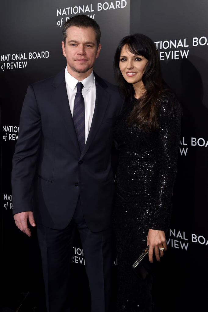 Pictured: Matt Damon and Luciana Barroso