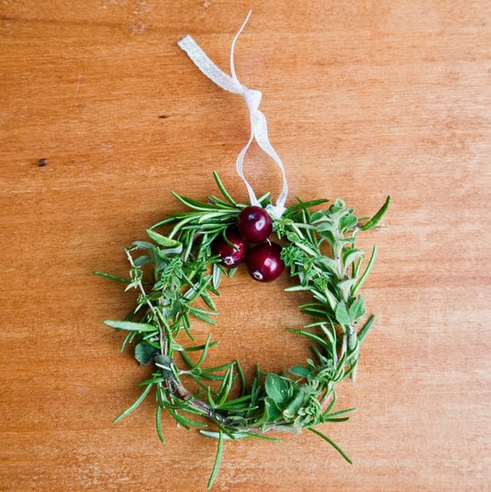 Mini Holiday Herb Wreaths