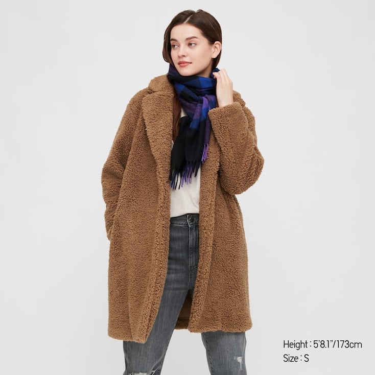 Uniqlo Fleece Coat | Best Teddy Coats and How to Style Them This Winter