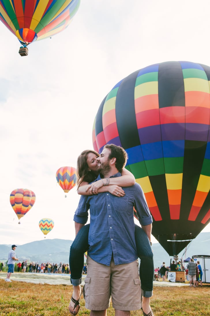 Hot Air Balloon Engagement Pictures Popsugar Love And Sex Photo 25 3471