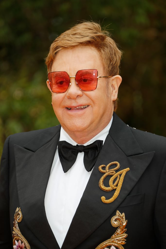 Pictured: Elton John at The Lion King premiere in London.