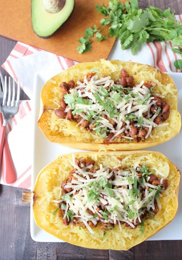 Turkey Chili Spaghetti Squash