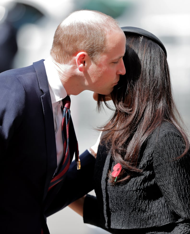 When William Gave Meghan a Sweet Kiss on the Cheek