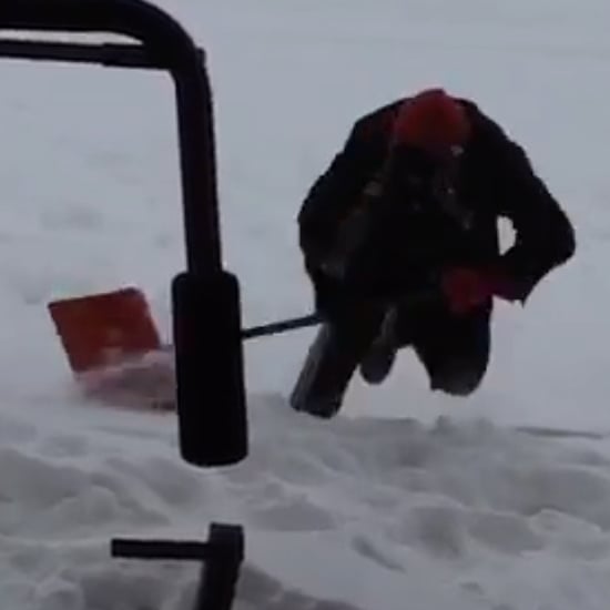 Man Falling in the Snow For Nine Seconds | Video