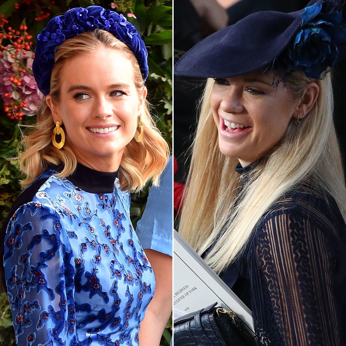 Chelsy Davy and Cressida Bonas at Princess Eugenie's Wedding POPSUGAR