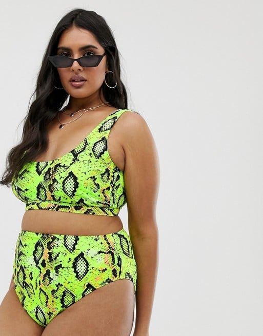 Our Pick: ASOS Design Curve Neon Snake Bikini