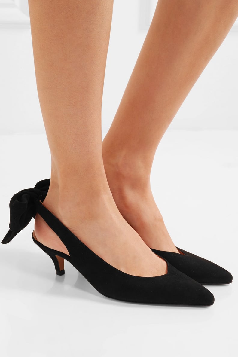 Alternative: Ganni Sabine Suede Slingback Pumps