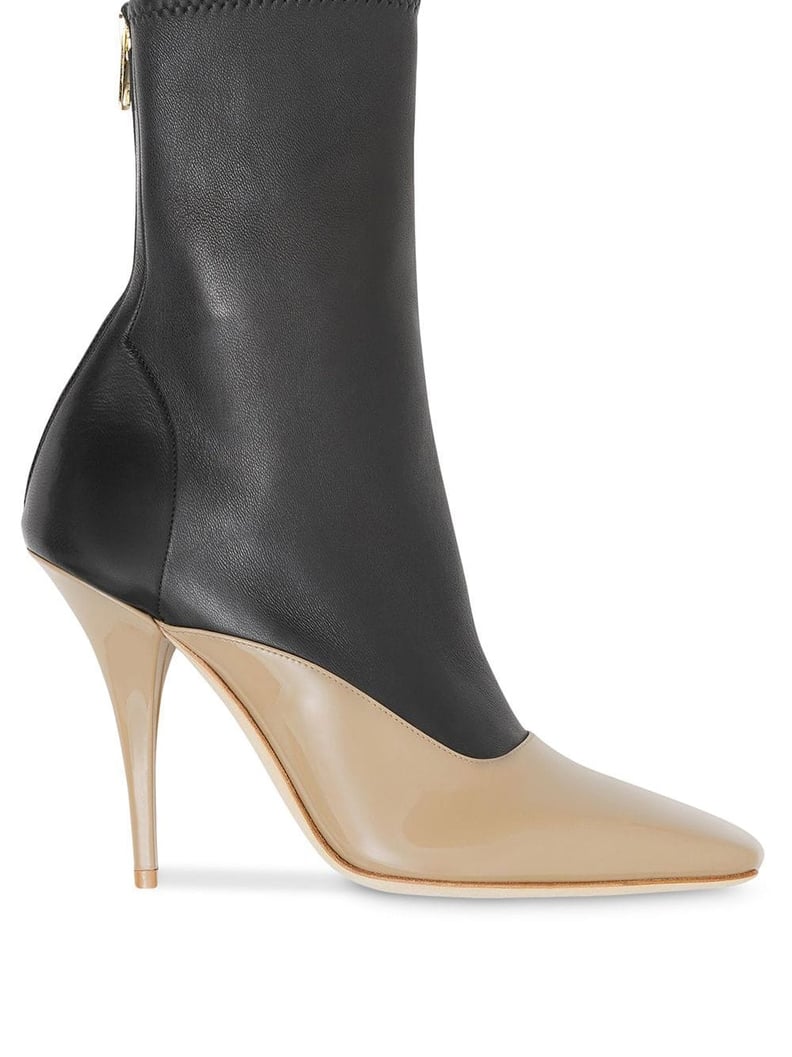 Burberry Two-Tone Stiletto Boots