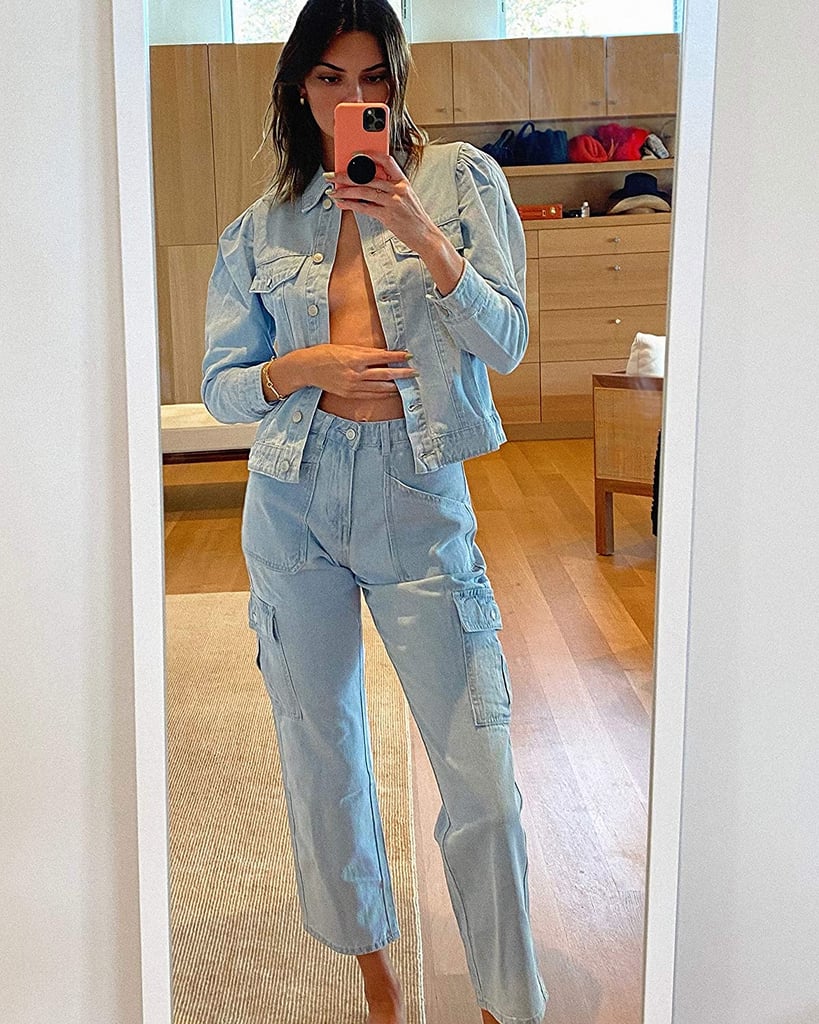 KENDALL + KYLIE Puff-Sleeve Denim Jacket