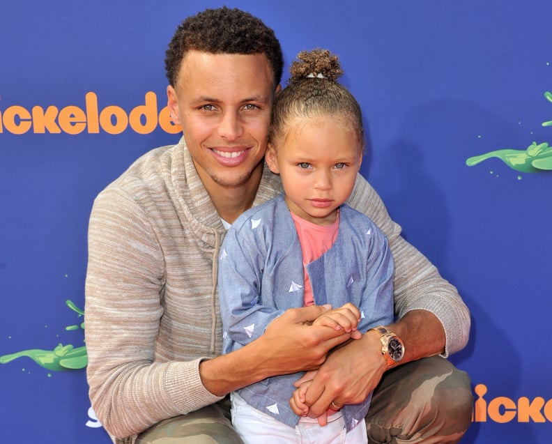 Steph Curry and Riley Curry