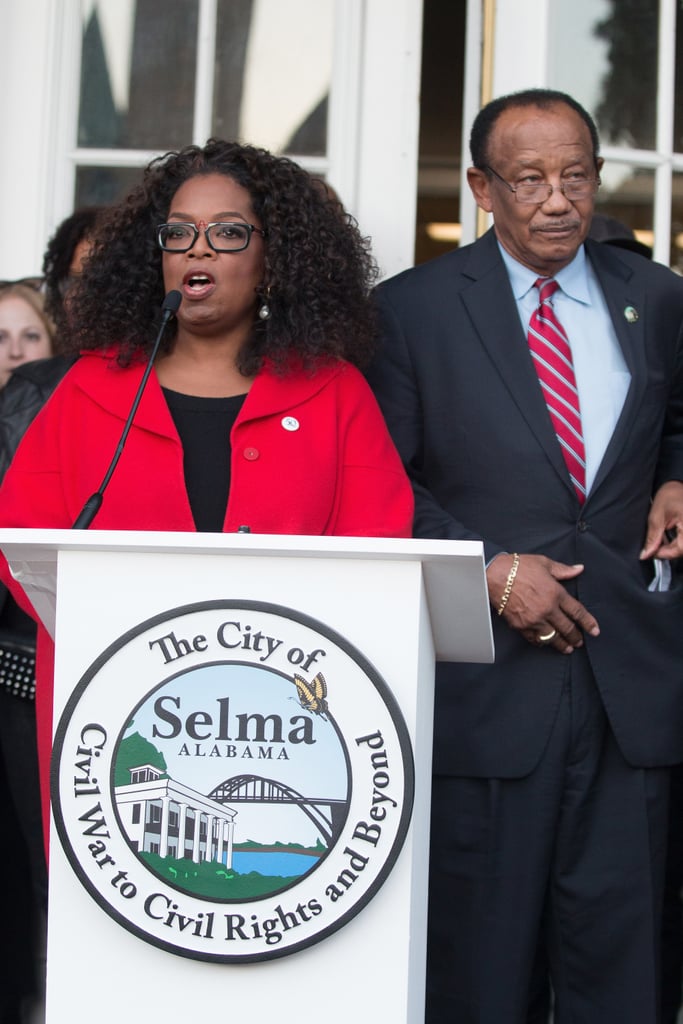 Oprah Winfrey Marching in Selma on MLK Weekend Pictures