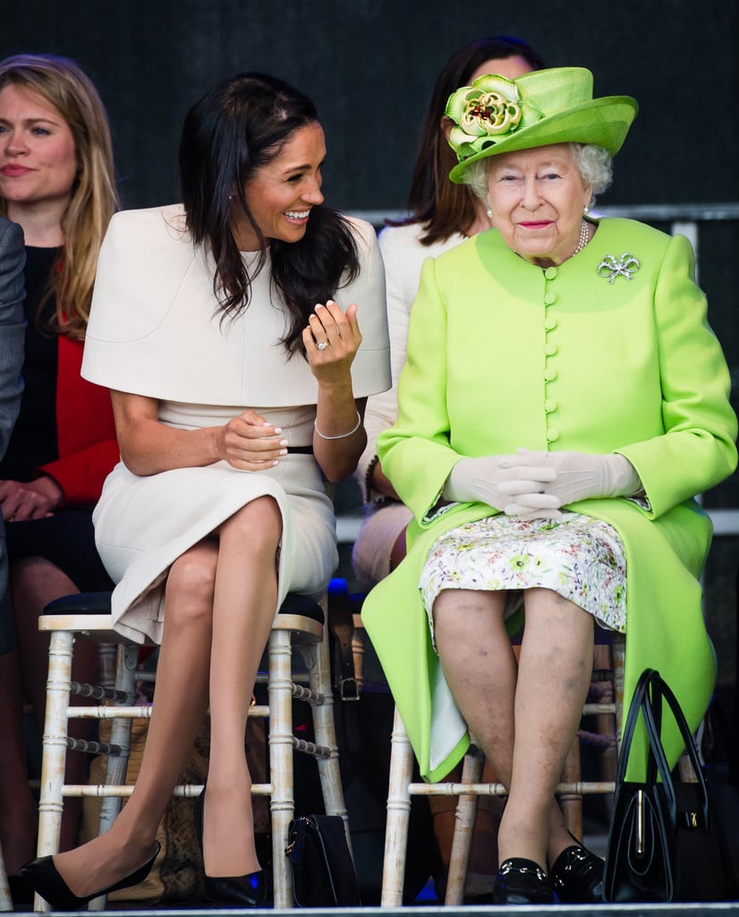 Meghan Laughing With Queen Elizabeth 2018