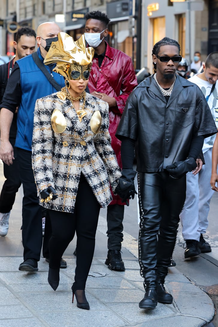 Cardi B in Schiaparelli at Paris Fashion Week | See Every Wild Outfit ...