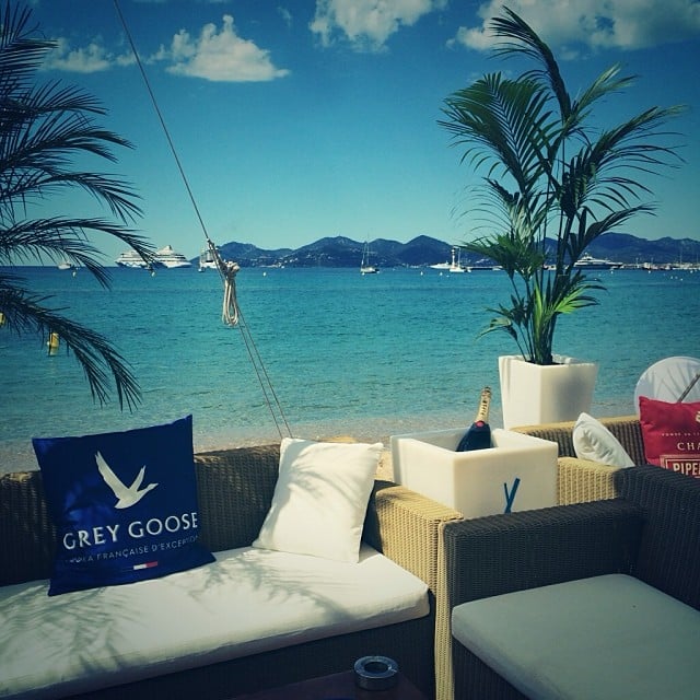 An oceanside view from Nikki Beach's beachfront lounge, where magnums ...