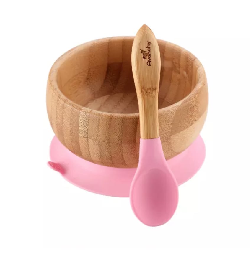 Baby Bamboo Stay Put Suction Bowl + Spoon | Best Baby Gear ...